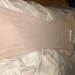Body con light pink dress